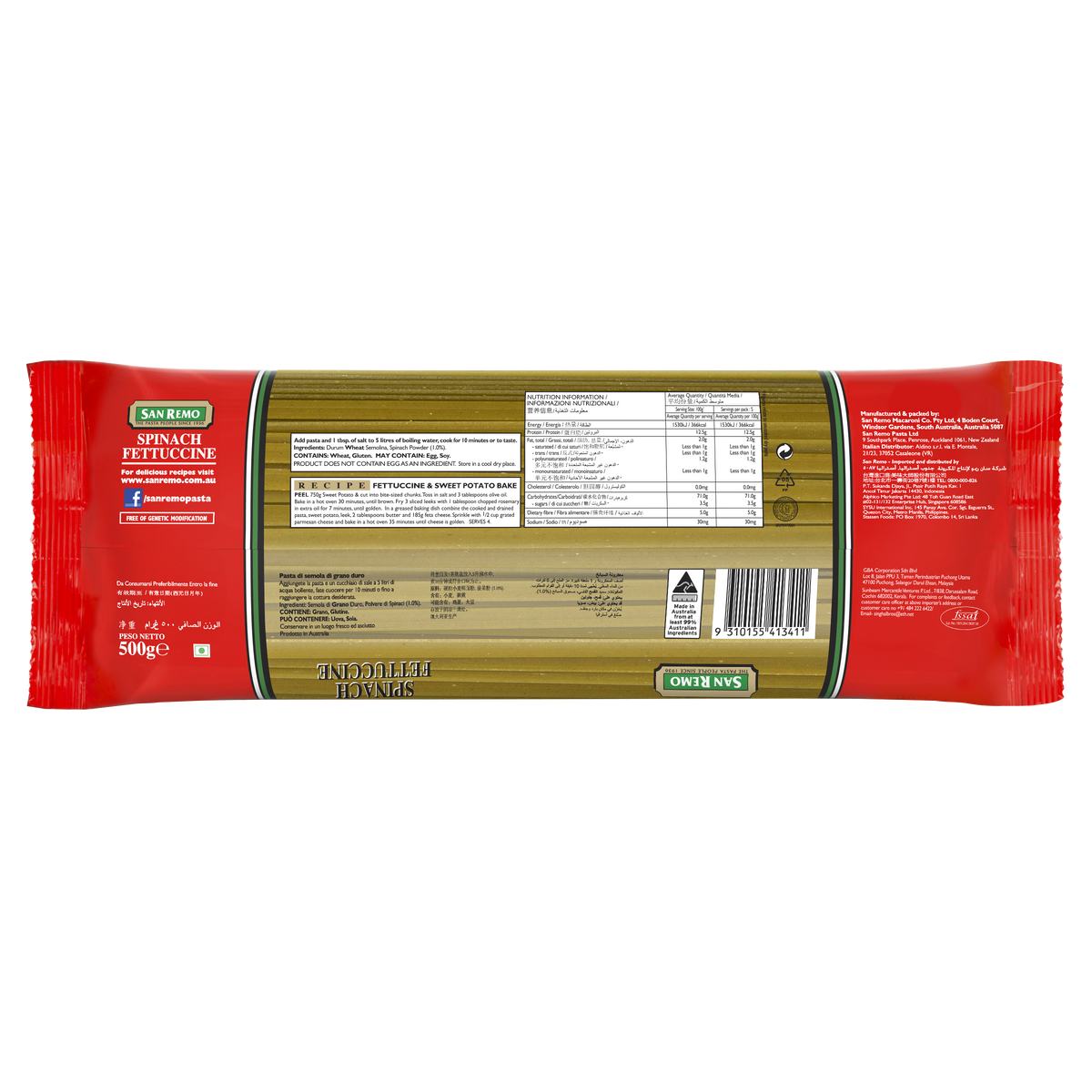 Spinach Fettuccine