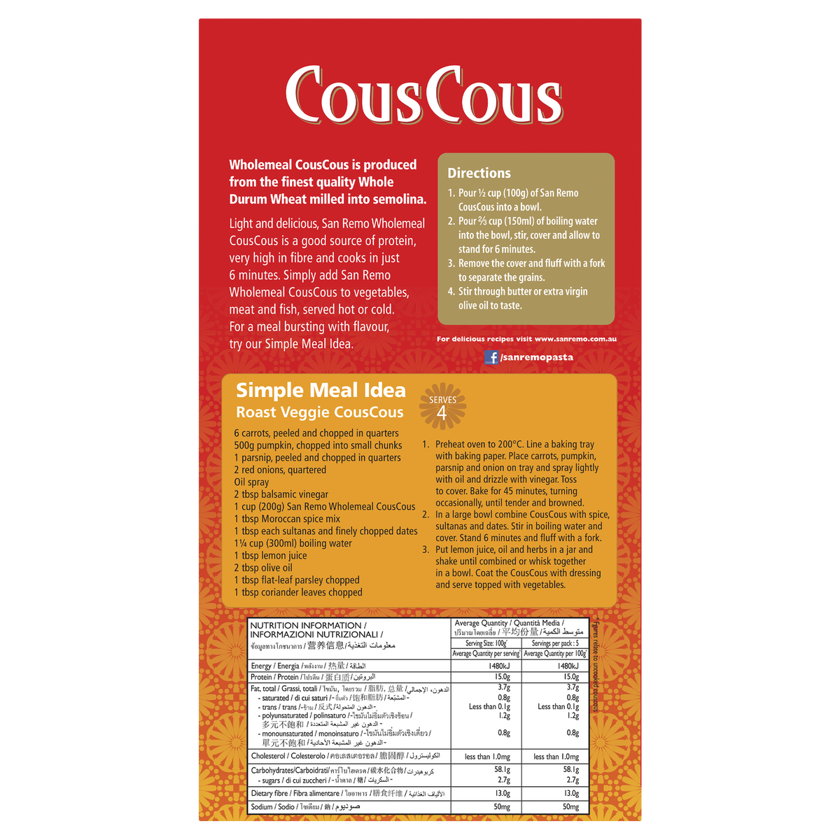 Wholemeal Couscous