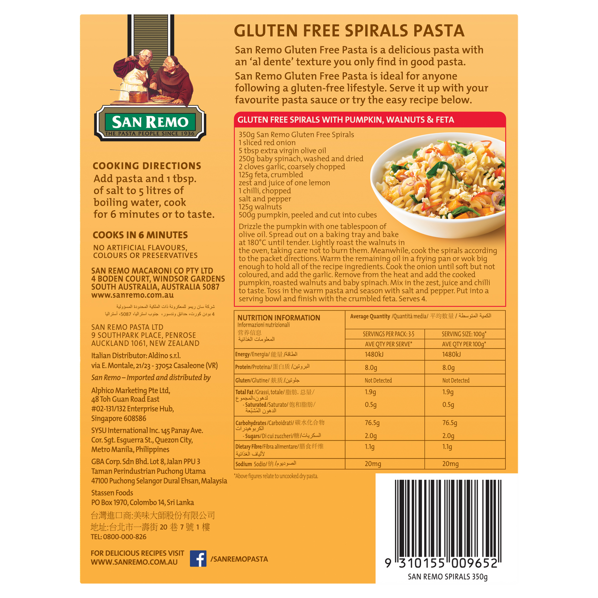 Gluten Free Spirals