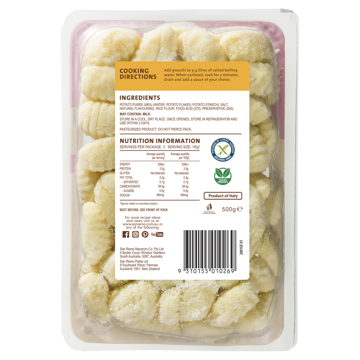 Gluten Free Gnocchi