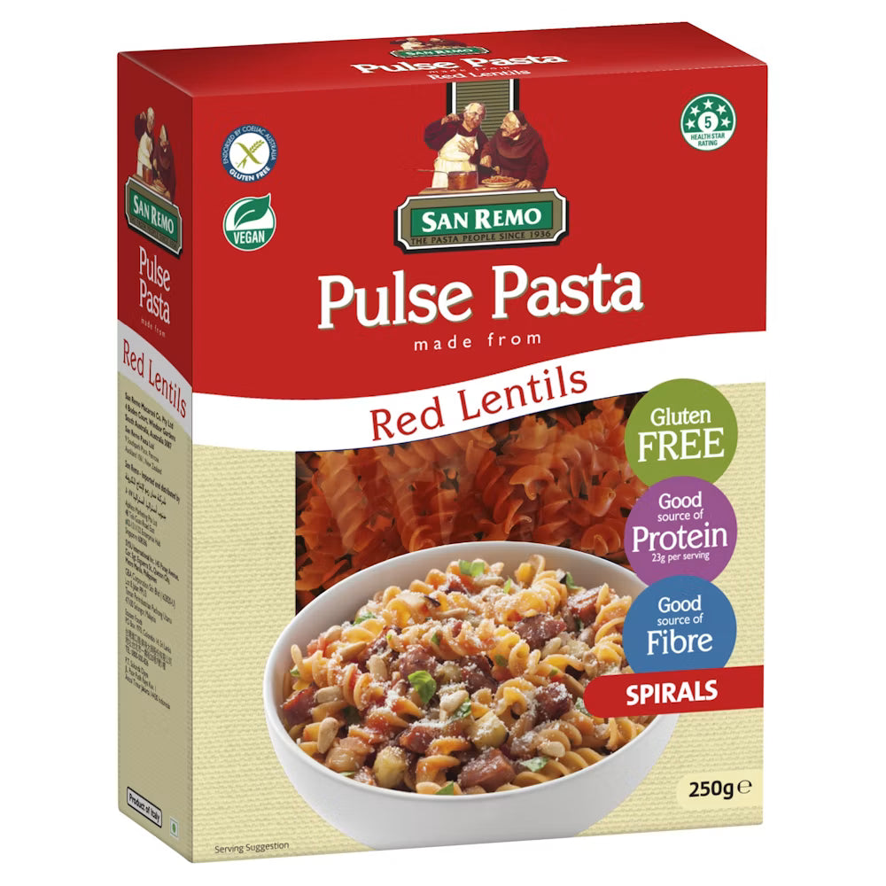 Pulse Pasta Red Lentil Spirals
